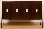 MAHOGANY BAR CABINET WITH MARB