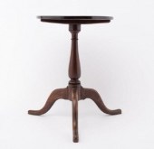 MAHOGANY & BIRCH CANDLESTAND,