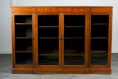 MAHOGANY BLOCK FRONT BOOKCASEM