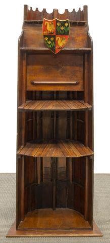 MAHOGANY BOOKCASE FASHIONED FROM