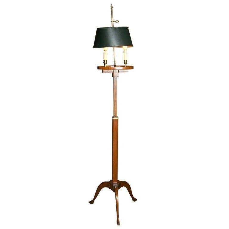 MAHOGANY BOUILLOTTE FLOOR LAMP