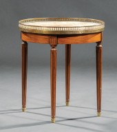 MAHOGANY BOUILLOTTE TABLEAntiq