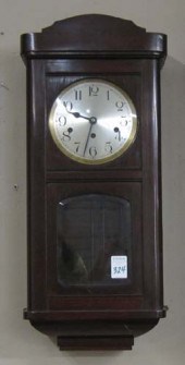 MAHOGANY BOX-CASE WALL CLOCK G