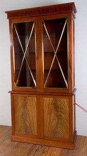 MAHOGANY & BRASS EMPIRE STYLE