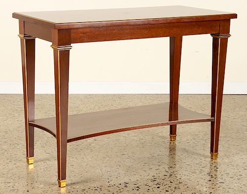MAHOGANY BRASS MOUNTED SIDE TABLE