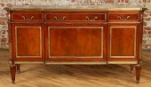 MAHOGANY BRONZE MARBLE TOP COM