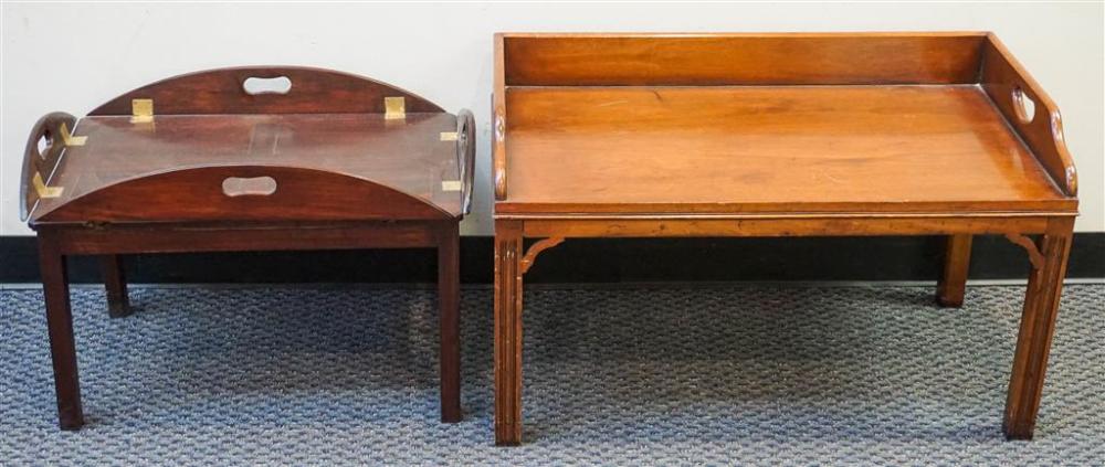 MAHOGANY BUTLER'S TRAY COFFEE TABLE