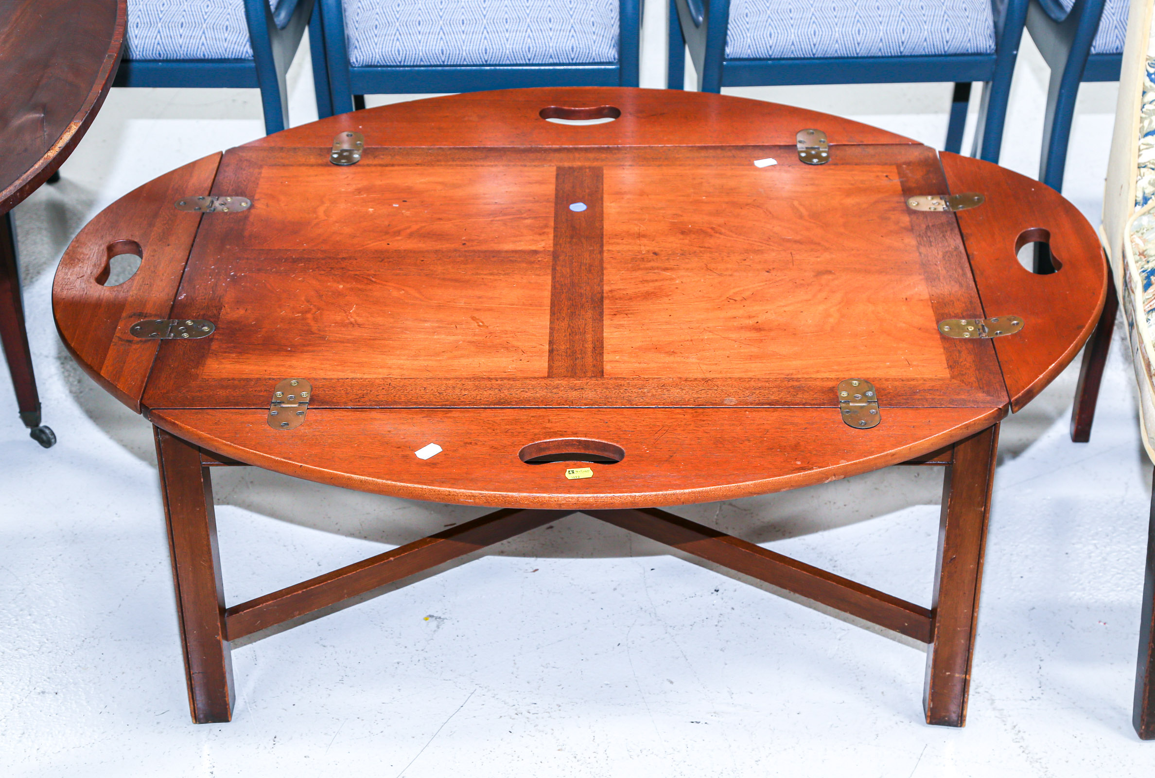 MAHOGANY BUTLER'S TRAY COFFEE TABLE