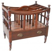 MAHOGANY CANTERBURY, HAVING ON