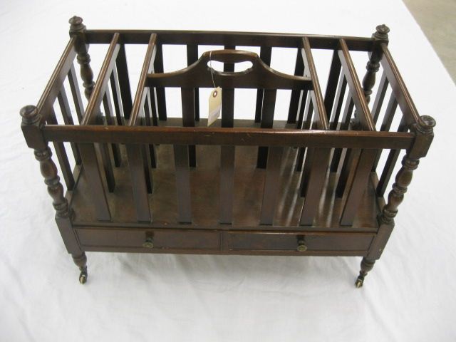 Mahogany Canterbury or Magazine