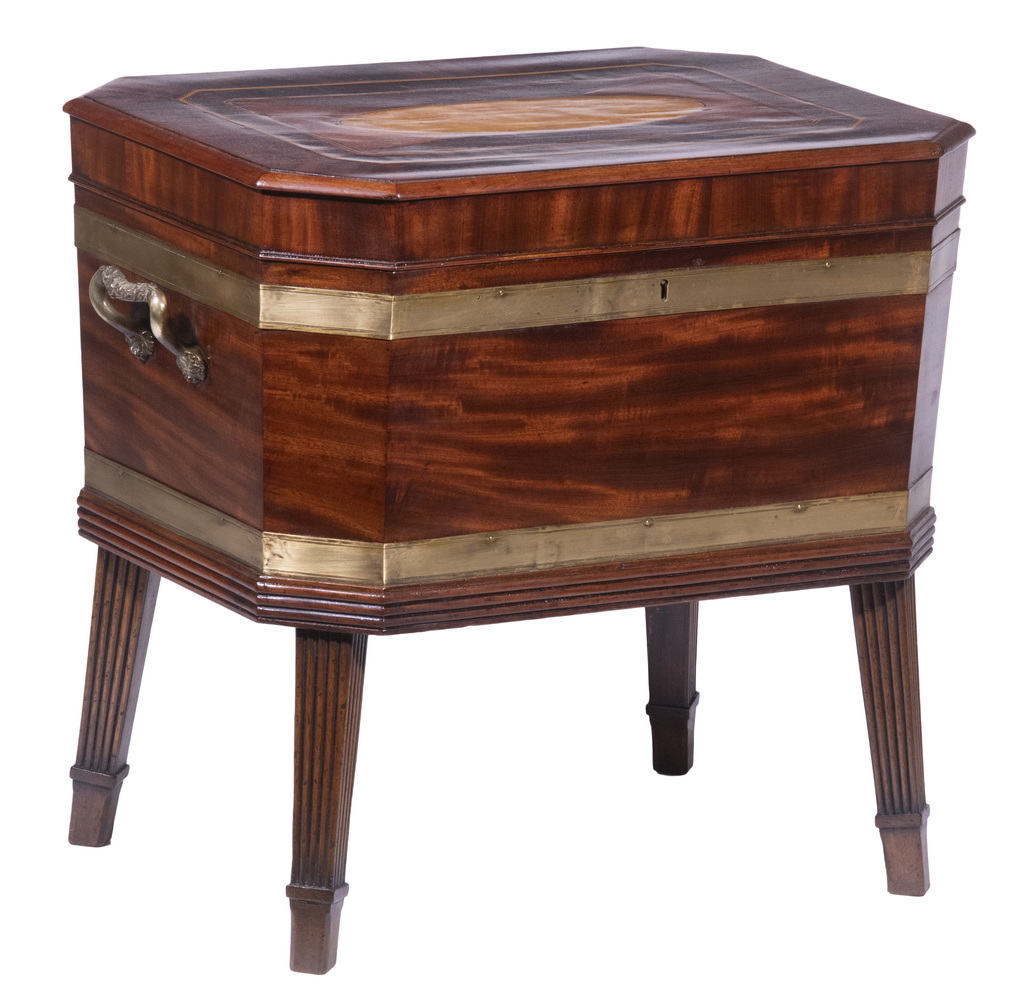MAHOGANY CELLARETTE 19th c. English