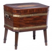 MAHOGANY CELLARETTE 19th c. En