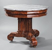 MAHOGANY CENTER TABLE, ATTR. J