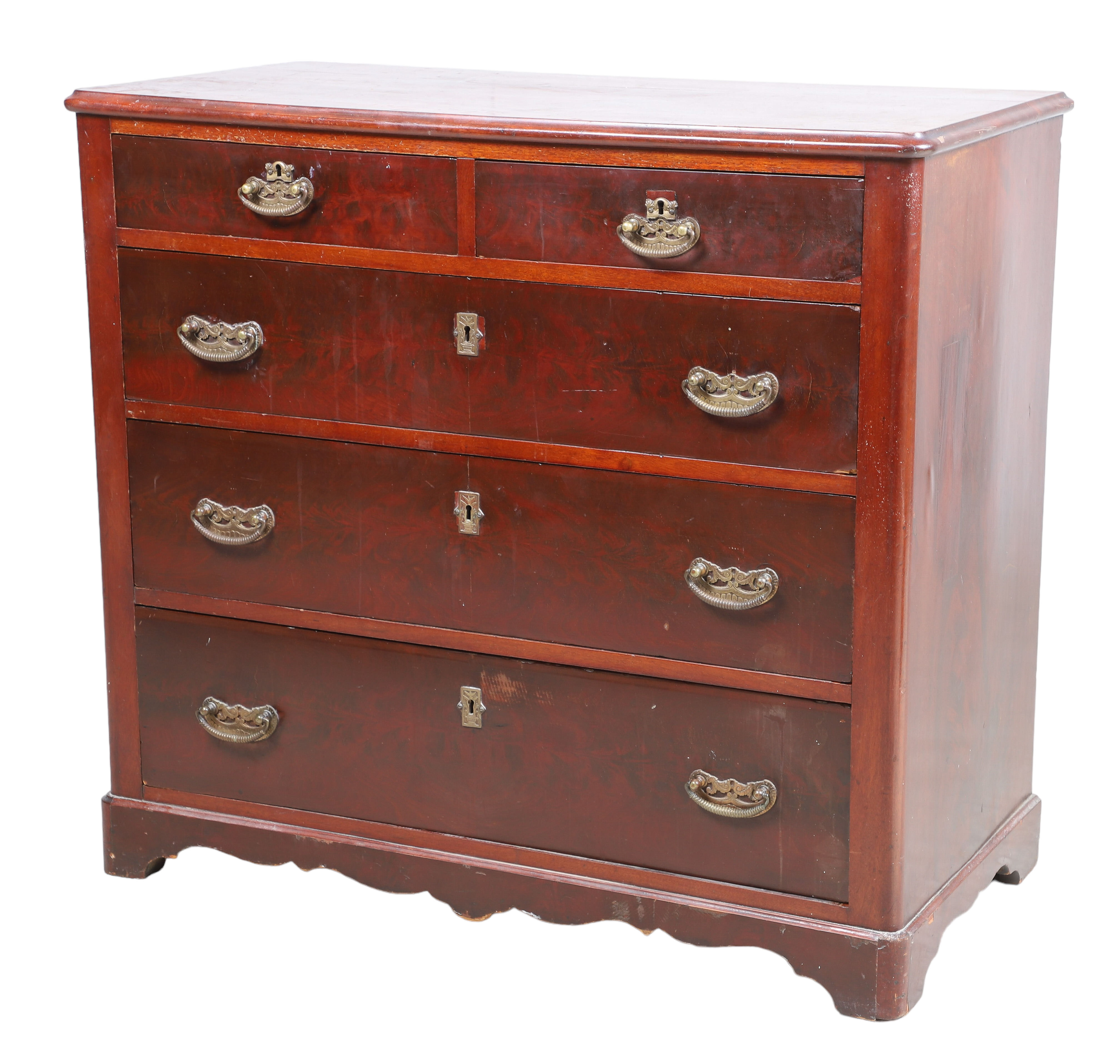 Mahogany chest of drawers, 2