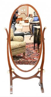 MAHOGANY CHEVAL MIRRORMahogany