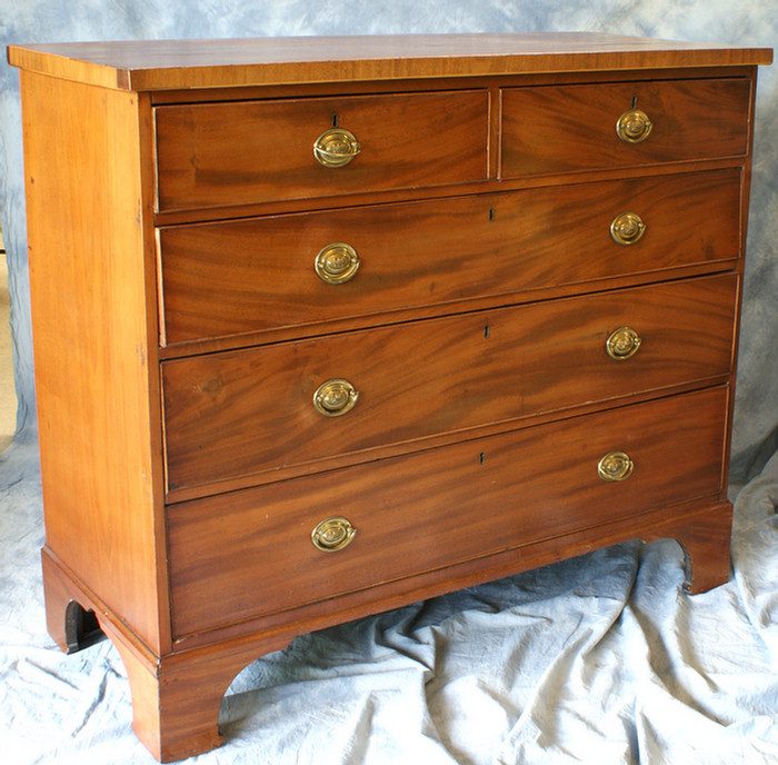 Mahogany Chippendale 2 short over 3
