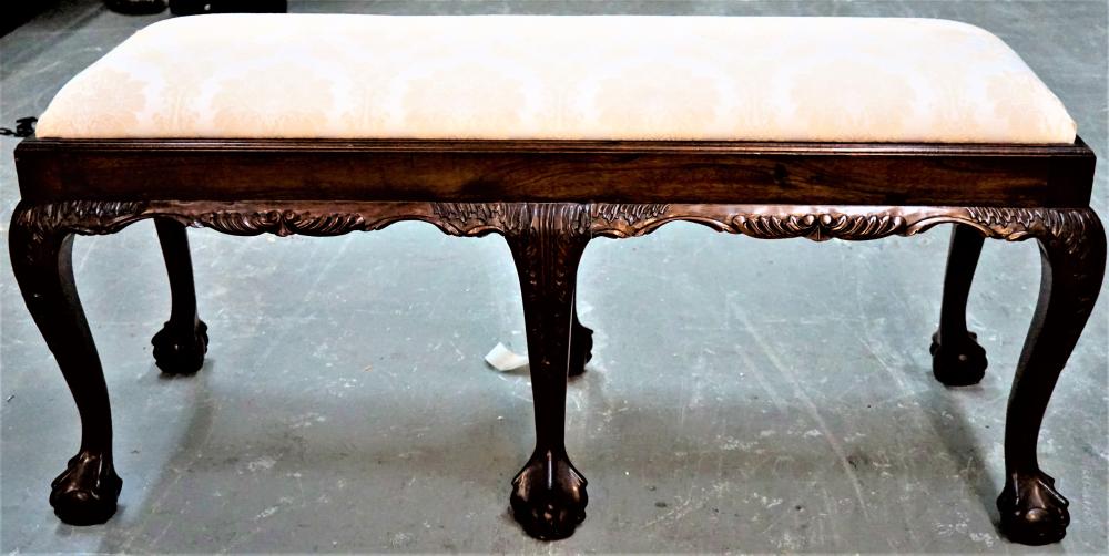 MAHOGANY CHIPPENDALE BALL AND