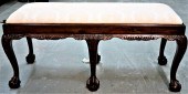 MAHOGANY CHIPPENDALE BALL AND