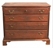 MAHOGANY CHIPPENDALE FOUR DRAW
