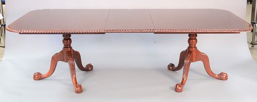 MAHOGANY CHIPPENDALE STYLE DOUBLE