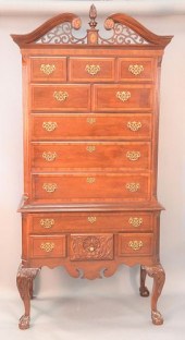 MAHOGANY CHIPPENDALE STYLE HIG