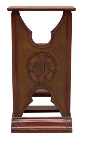 MAHOGANY CHURCH PRAYER KNEELER,