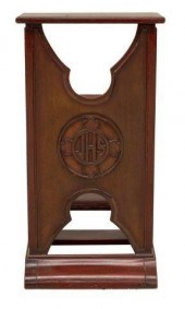 MAHOGANY CHURCH PRAYER KNEELER