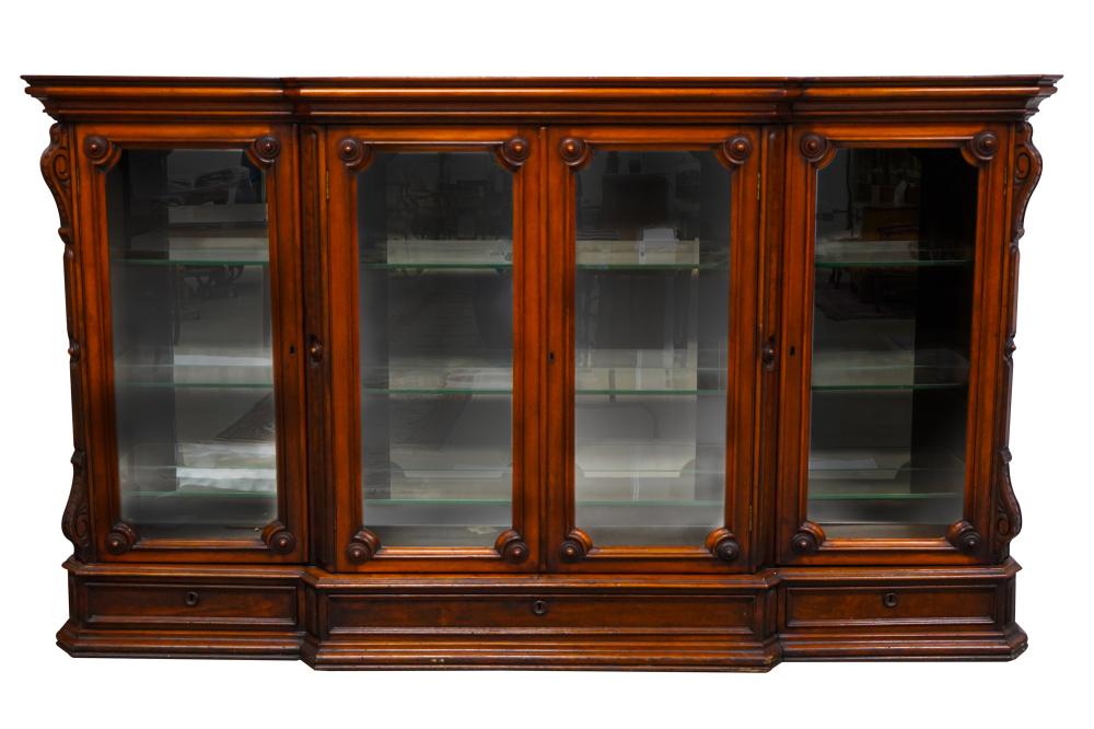 MAHOGANY CONVERTED BOOKCASE19th