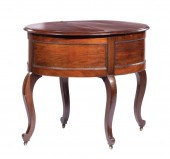 MAHOGANY CONVERTIBLE DESK & CH