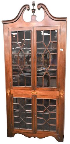 MAHOGANY CORNER CABINETMahogany