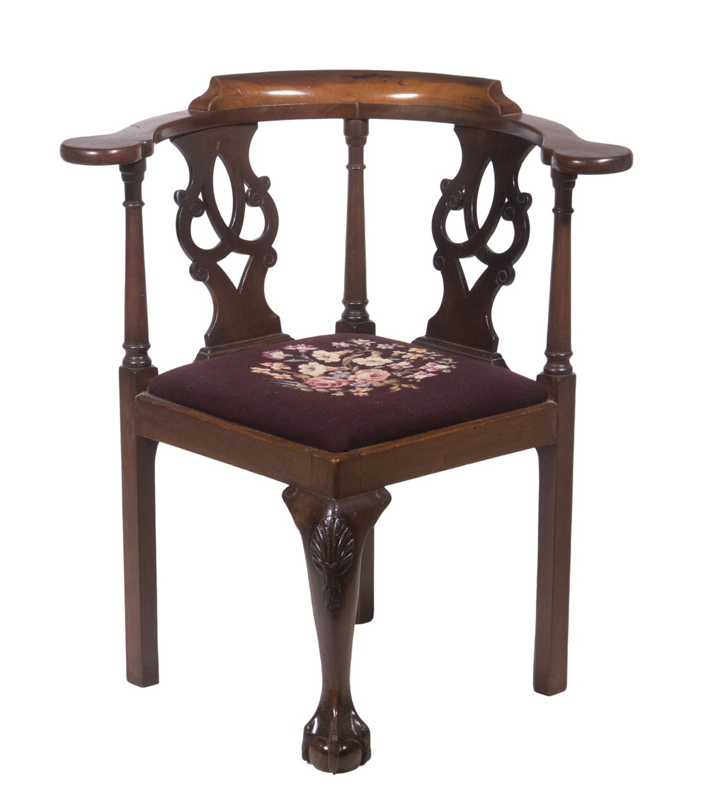 MAHOGANY CORNER CHAIR 19th c.
