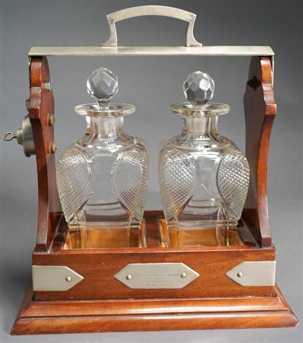 MAHOGANY, CUT GLASS AND SILVER