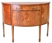 MAHOGANY DEMILUNE SERVER, HAVI