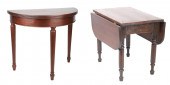 Mahogany Demilune Sheraton Con