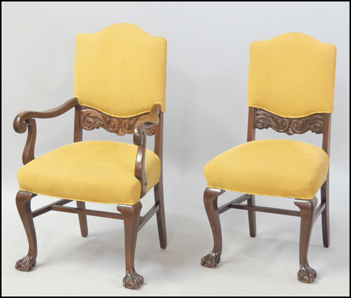 MAHOGANY DINING SUITE. Comprised of
