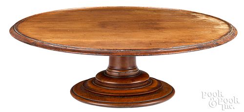 MAHOGANY DISHED TOP LAZY SUSAN,