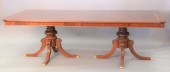 MAHOGANY DOUBLE PEDESTAL DININ