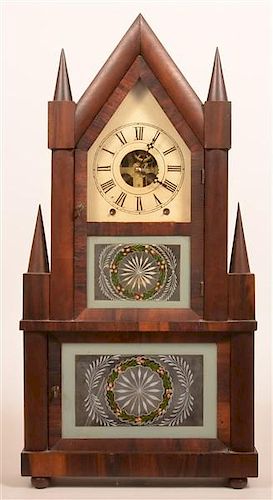 MAHOGANY DOUBLE STEEPLE WAGON