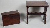 MAHOGANY DOVETAILED BOX, CIRCA
