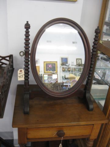 Mahogany Dressing Mirror oval on