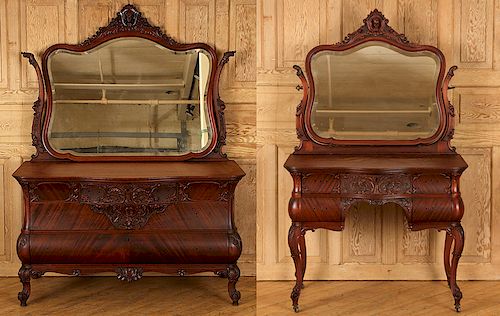 MAHOGANY DRESSING TABLE WITH