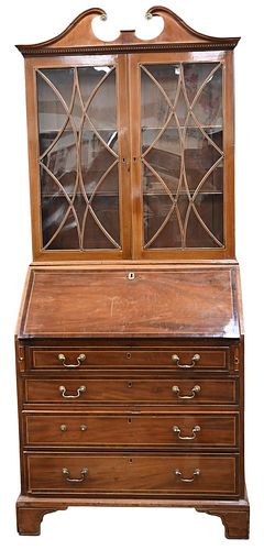 MAHOGANY DROP FRONT SECRETARY
