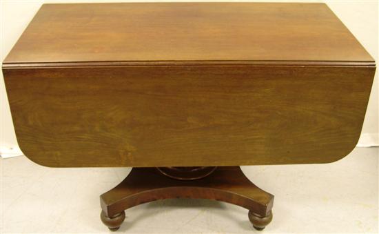 Mahogany drop leaf dining table 
