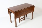 MAHOGANY DROP LEAF DINING TABL