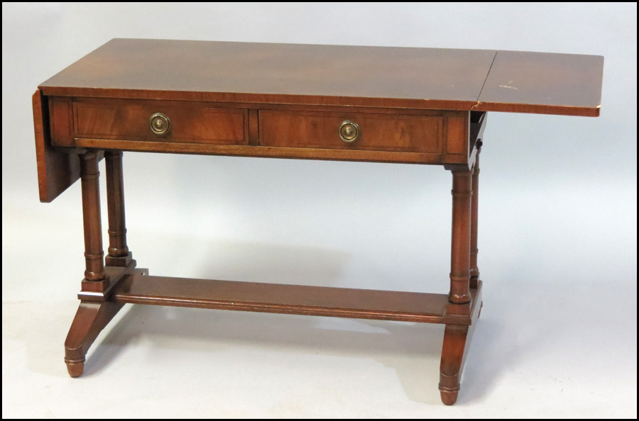 MAHOGANY DROP LEAF TABLE. Fine Arts
