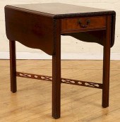 MAHOGANY DROP LEAF TABLE LABEL