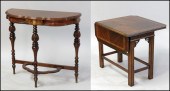 MAHOGANY DROP LEAF TABLE. Toge