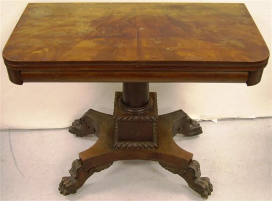 Mahogany Empire flip top card table