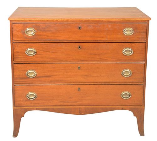 MAHOGANY FEDERAL CHEST, HAVING FOUR