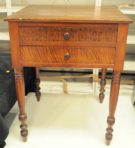Mahogany Federal two drawer